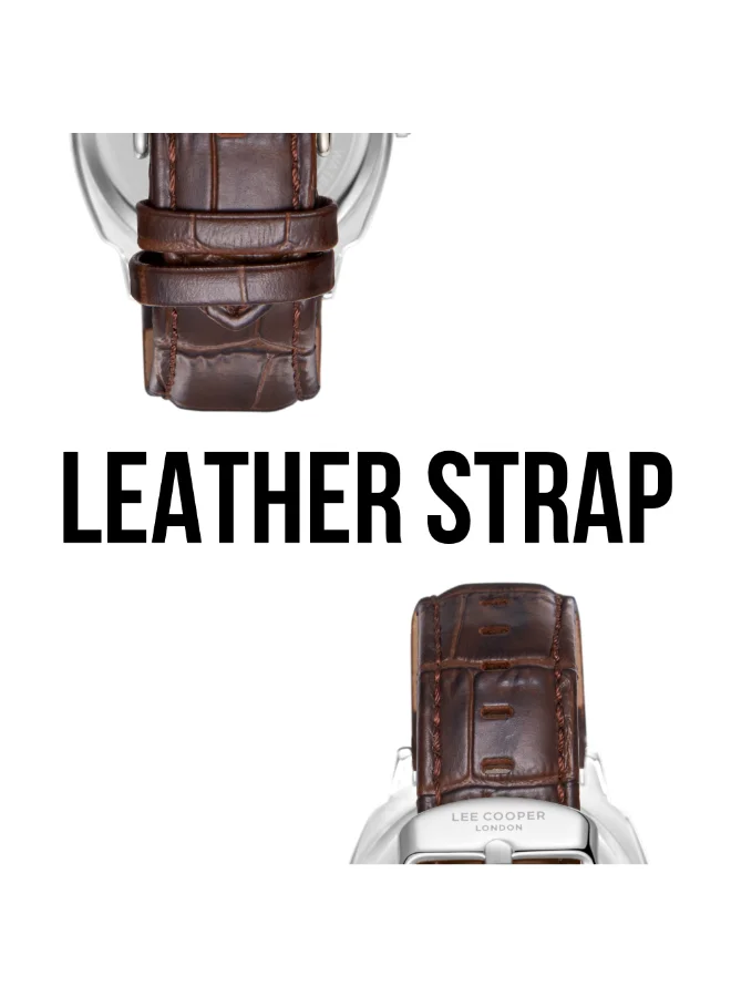 Lee Cooper  Men's LEATHER Analog Watch LC08248.332 - 41 mm for Men | Best Price UAE